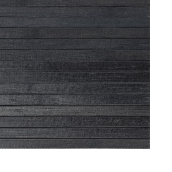 Vloerkleed rechthoekig 70x400 cm bamboe grijs