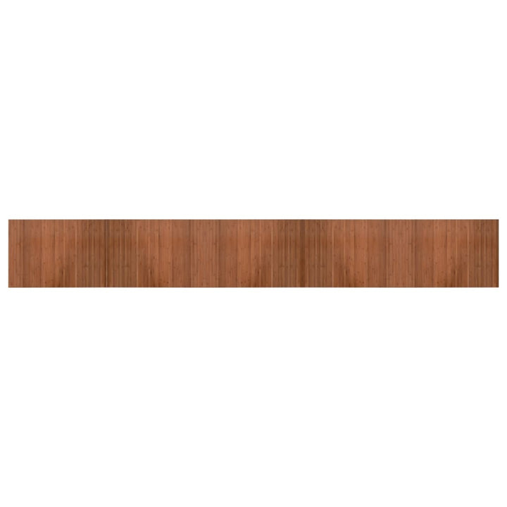 Vloerkleed rechthoekig 70x500 cm bamboe bruin