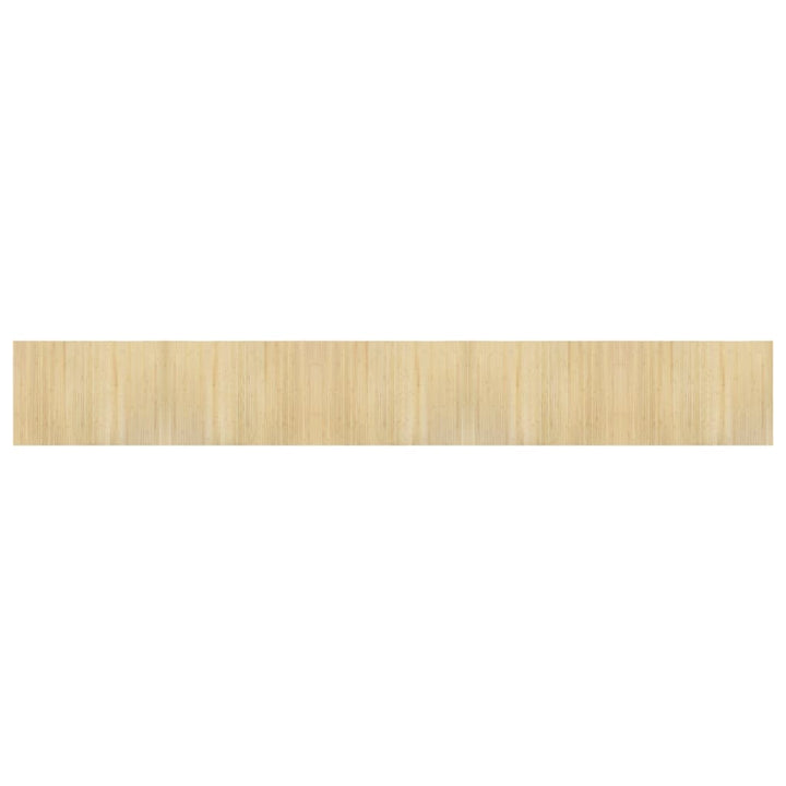 Vloerkleed rechthoekig 70x500 cm bamboe lichtnaturel