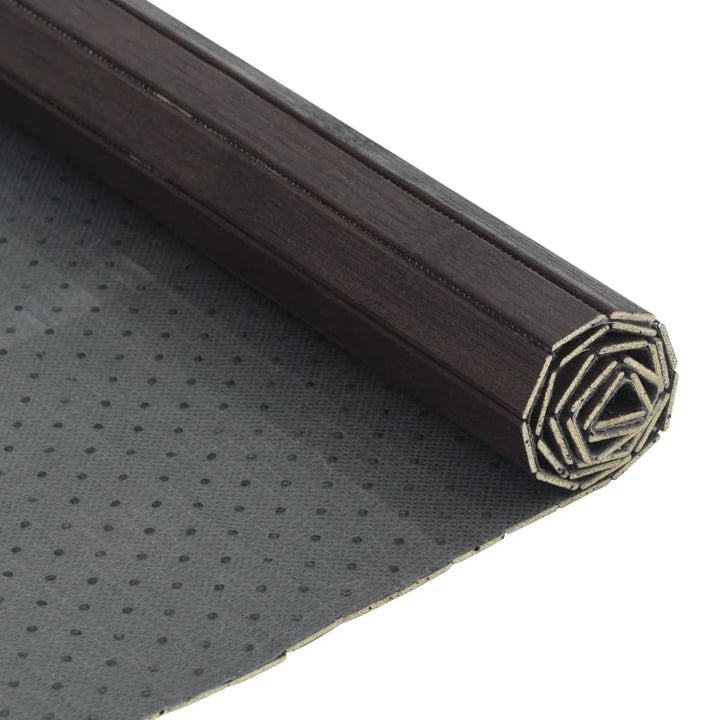 Vloerkleed rechthoekig 70x500 cm bamboe donkerbruin