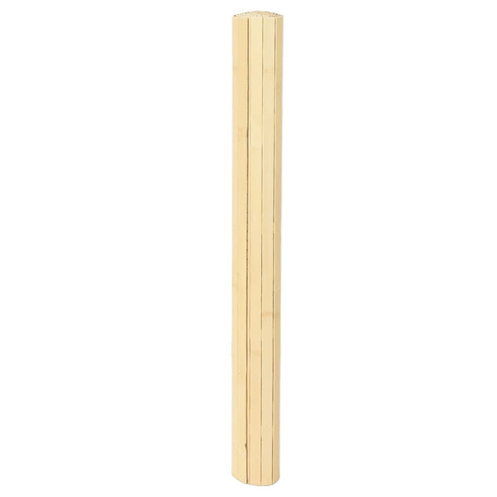 Vloerkleed rechthoekig 80x100 cm bamboe lichtnaturel