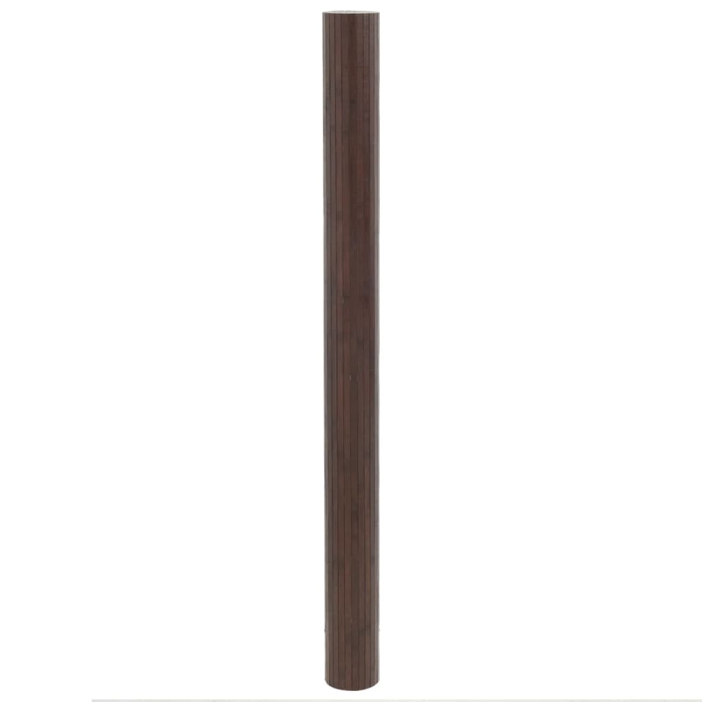 Vloerkleed rechthoekig 80x100 cm bamboe donkerbruin