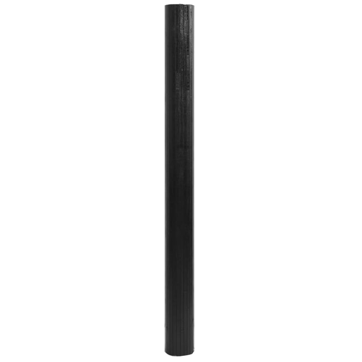 Vloerkleed rechthoekig 80x200 cm bamboe zwart