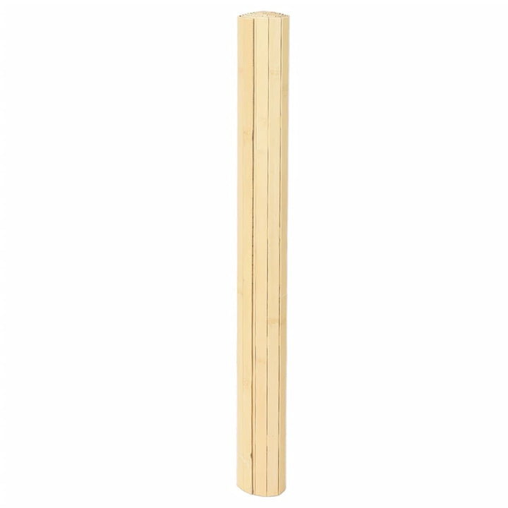 Vloerkleed rechthoekig 80x300 cm bamboe lichtnaturel