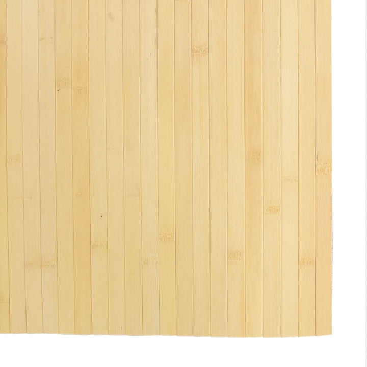 Vloerkleed rechthoekig 80x300 cm bamboe lichtnaturel