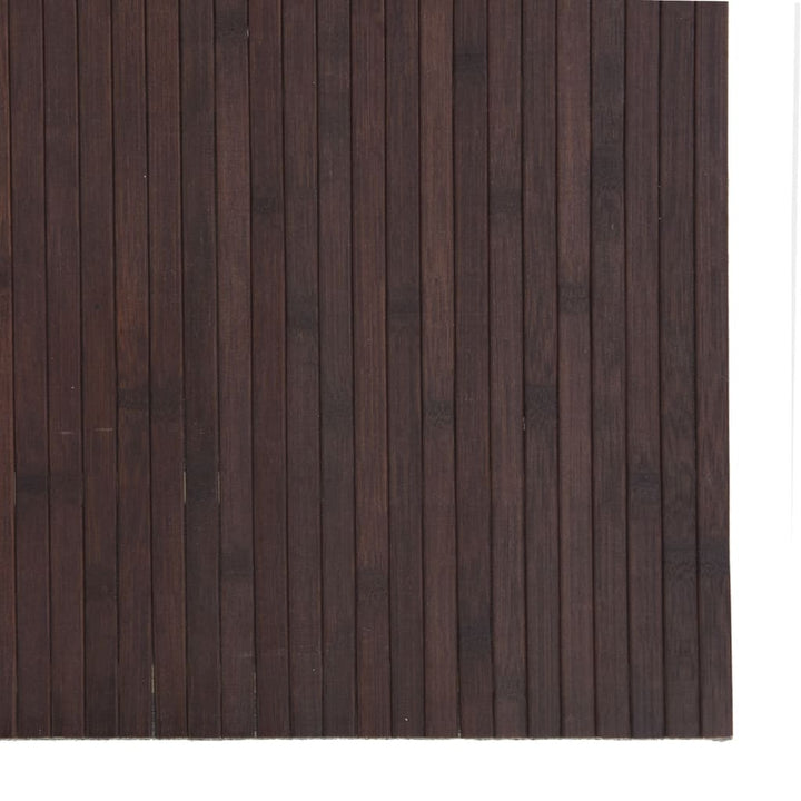 Vloerkleed rechthoekig 80x300 cm bamboe donkerbruin