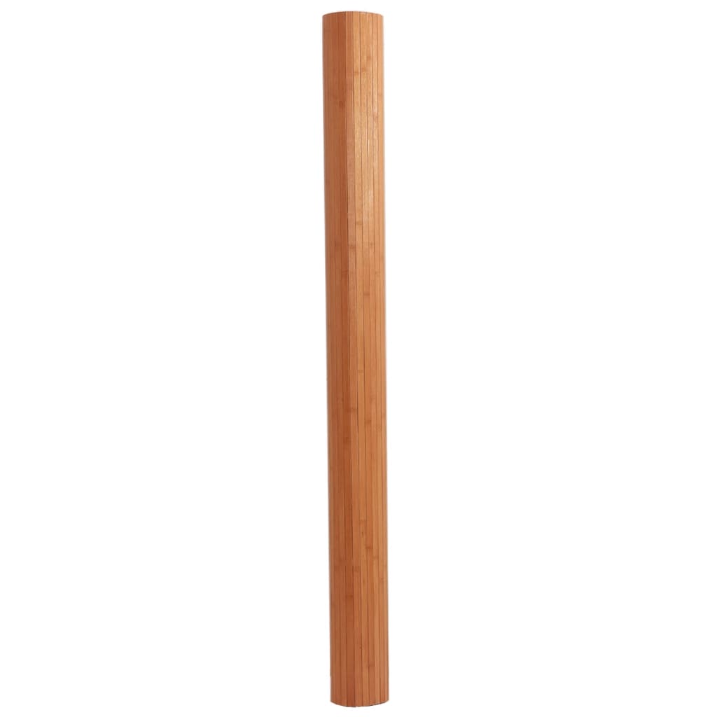 Vloerkleed rechthoekig 80x400 cm bamboe bruin