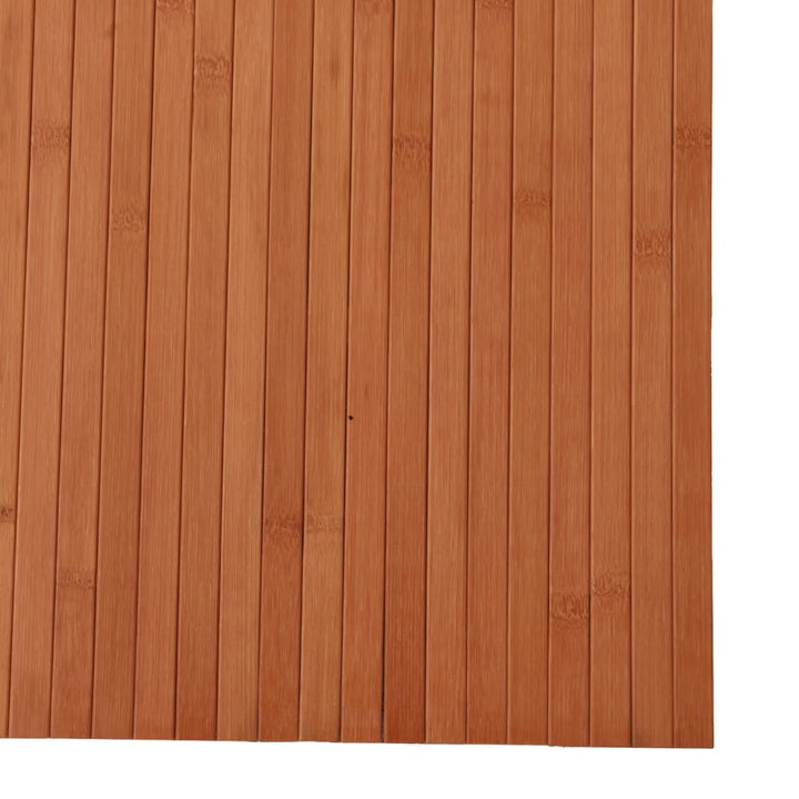 Vloerkleed rechthoekig 80x400 cm bamboe bruin