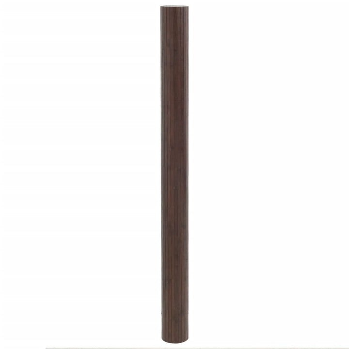 Vloerkleed rechthoekig 80x500 cm bamboe donkerbruin