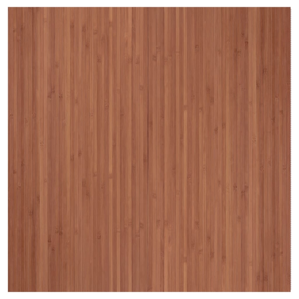 Vloerkleed rechthoekig 100x100 cm bamboe bruin