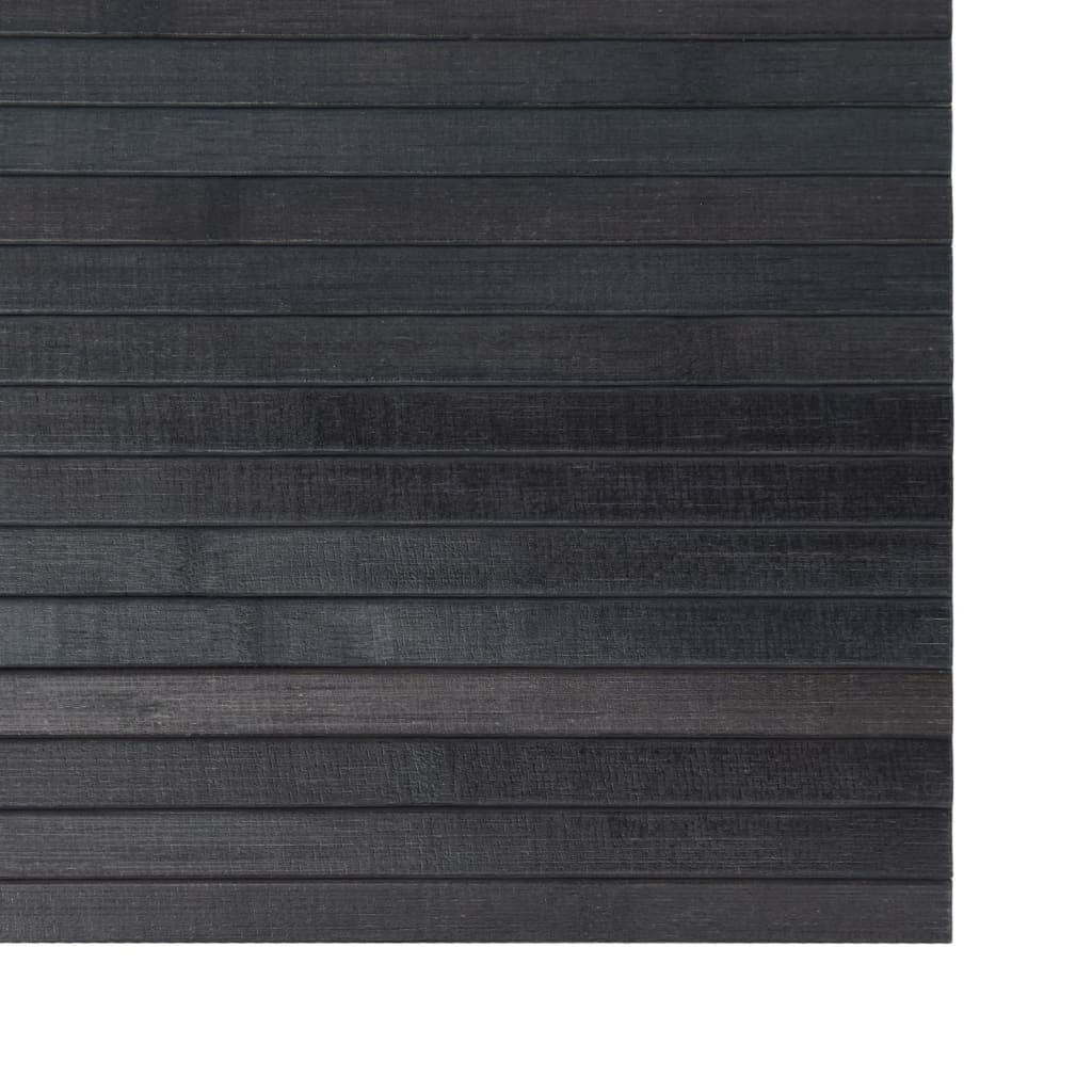 Vloerkleed rechthoekig 100x200 cm bamboe grijs