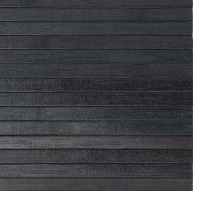 Vloerkleed rechthoekig 100x300 cm bamboe grijs