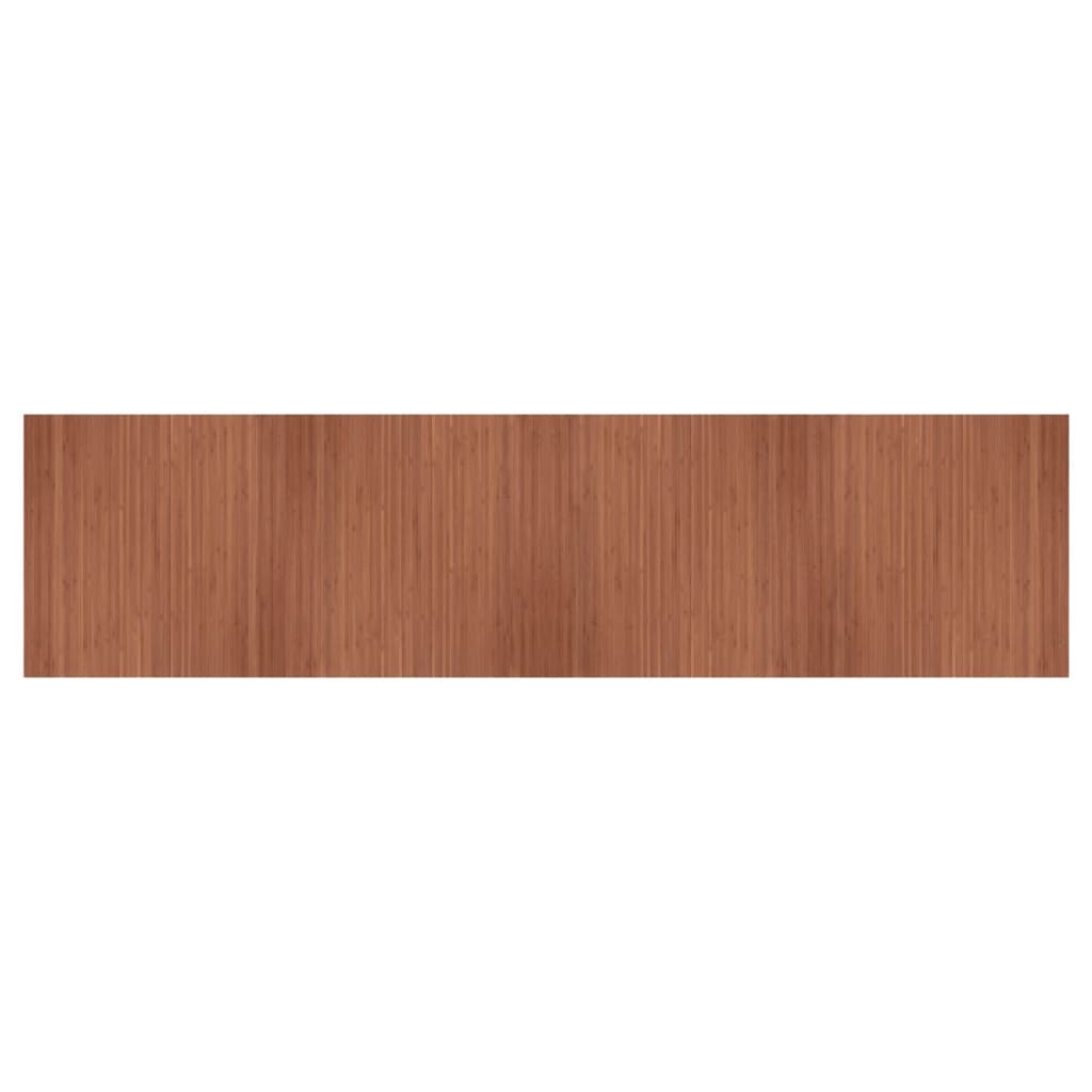 Vloerkleed rechthoekig 100x400 cm bamboe bruin