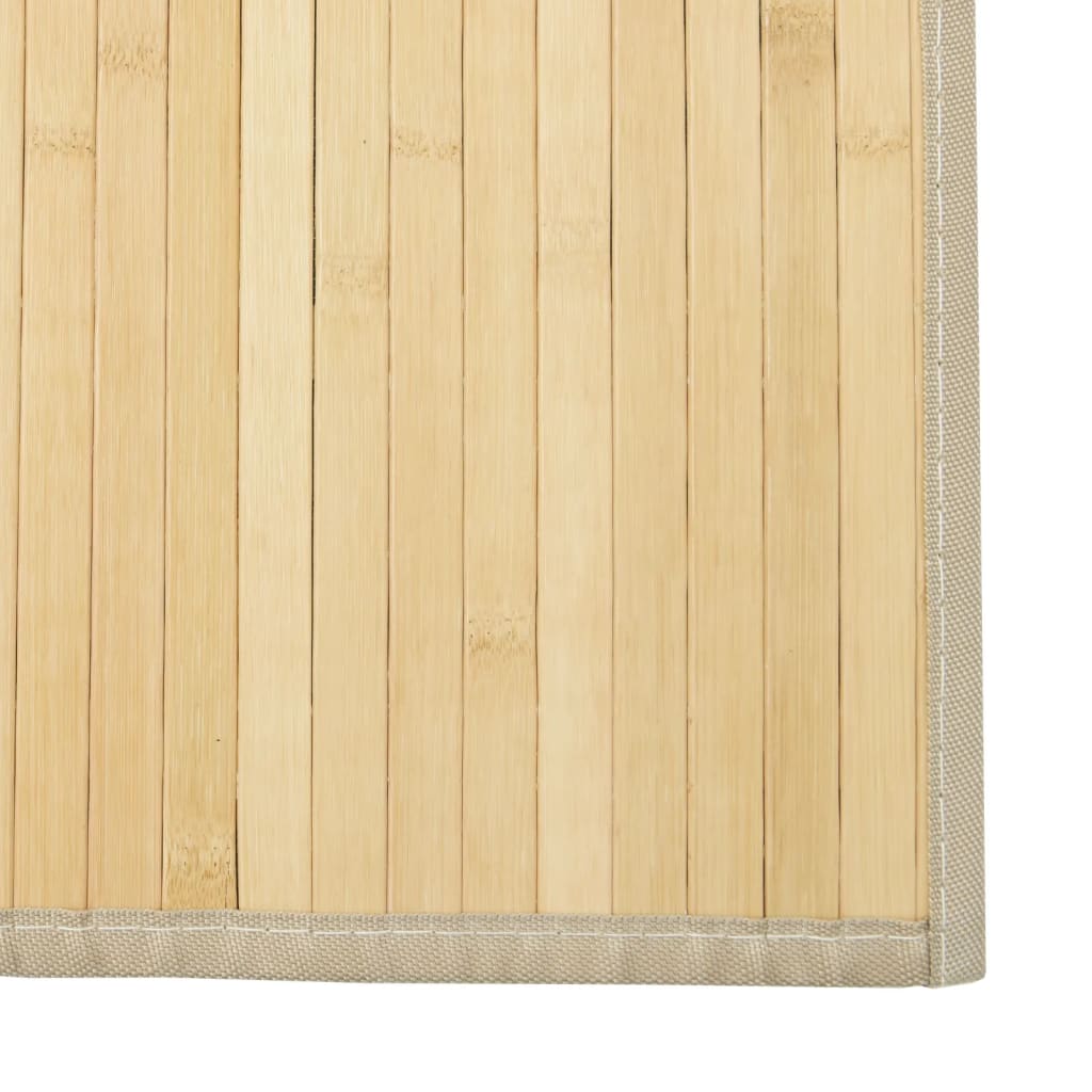 Vloerkleed rechthoekig 60x400 cm bamboe lichtnaturel