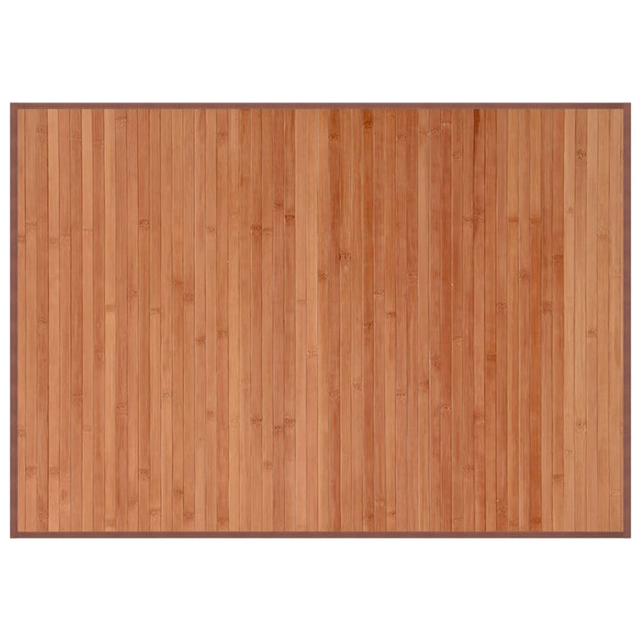 Vloerkleed rechthoekig 70x100 cm bamboe bruin
