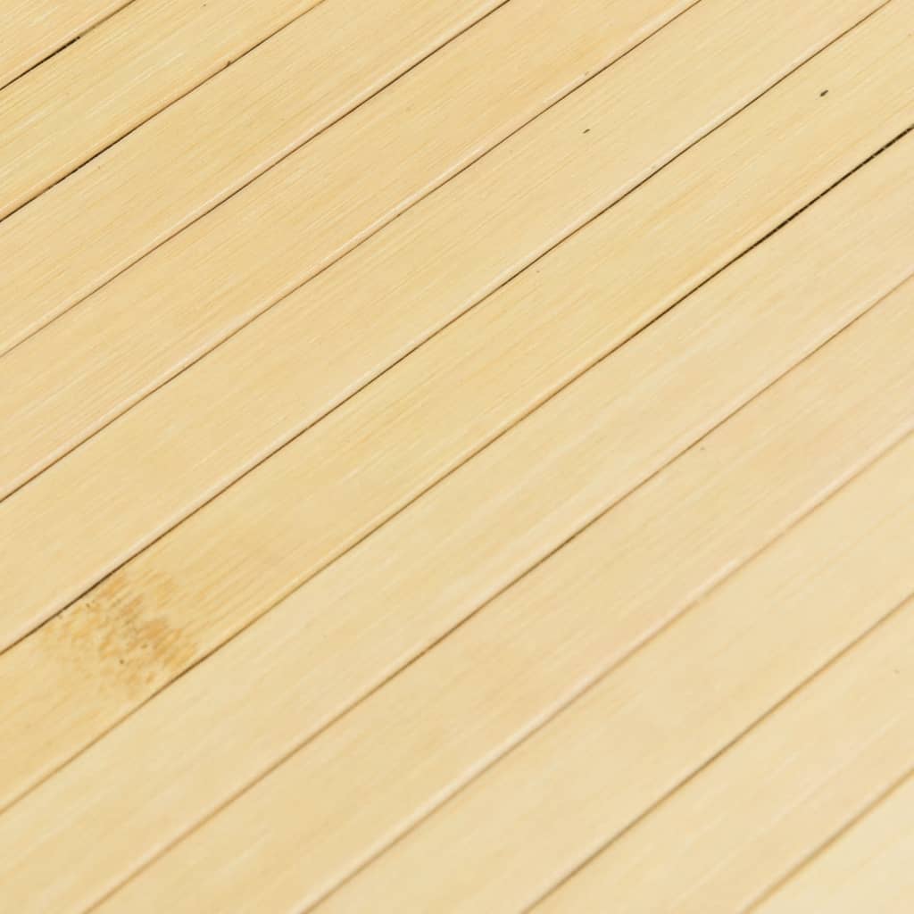 Vloerkleed rechthoekig 70x300 cm bamboe lichtnaturel