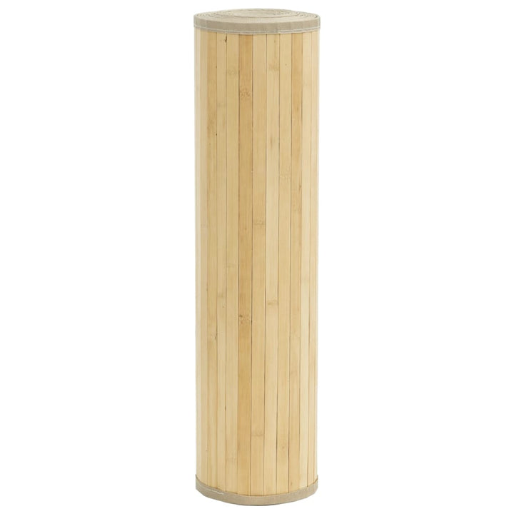 Vloerkleed rechthoekig 70x400 cm bamboe lichtnaturel