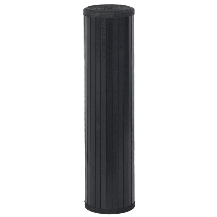 Vloerkleed rechthoekig 70x1000 cm bamboe zwart