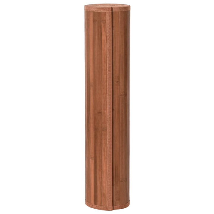 Vloerkleed rechthoekig 80x100 cm bamboe bruin