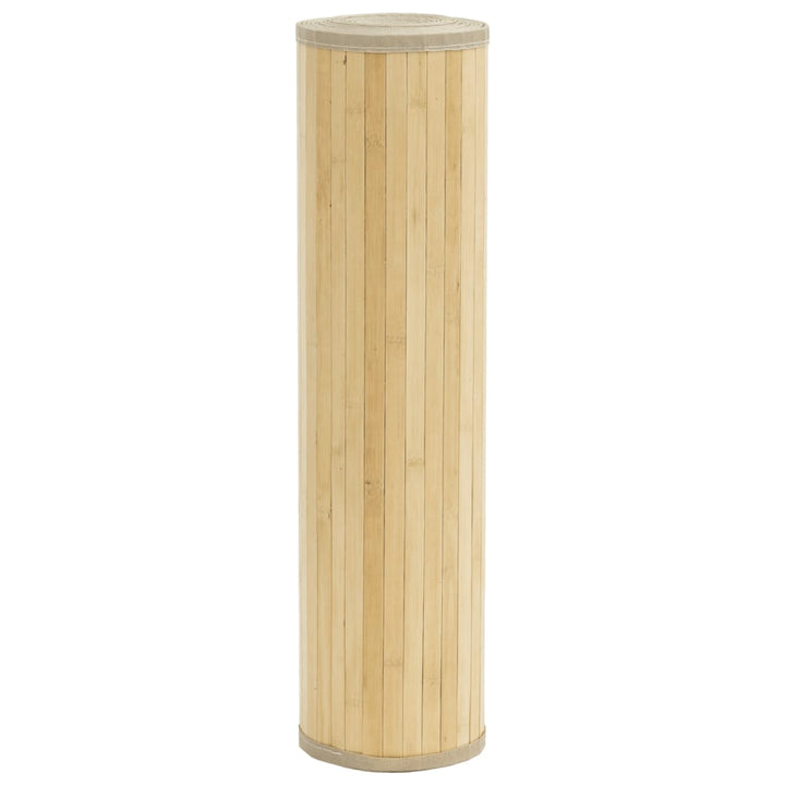 Vloerkleed rechthoekig 80x200 cm bamboe lichtnaturel