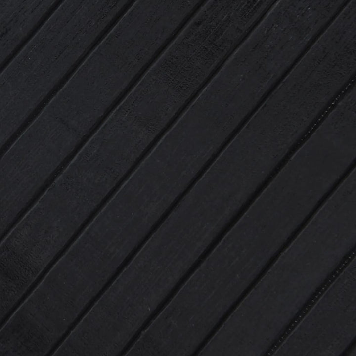 Vloerkleed rechthoekig 80x300 cm bamboe zwart