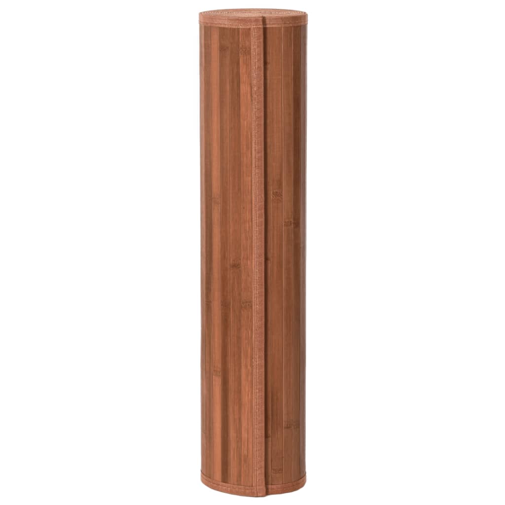 Vloerkleed rechthoekig 80x300 cm bamboe bruin
