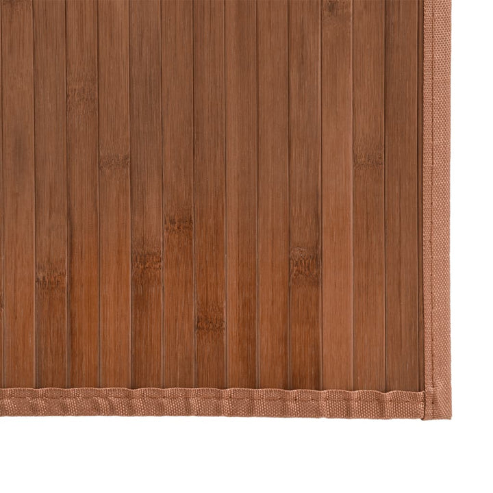 Vloerkleed rechthoekig 80x300 cm bamboe bruin