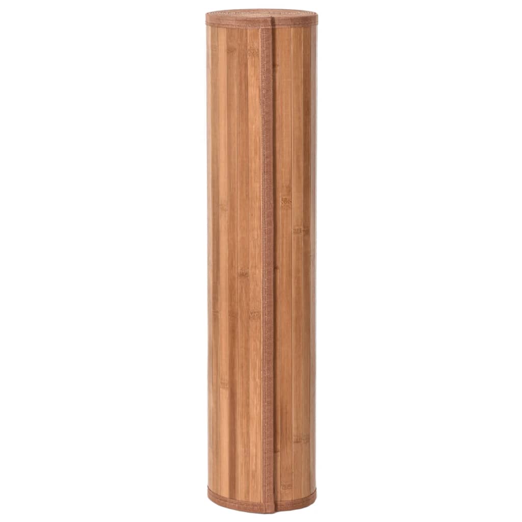 Vloerkleed rechthoekig 80x400 cm bamboe naturel