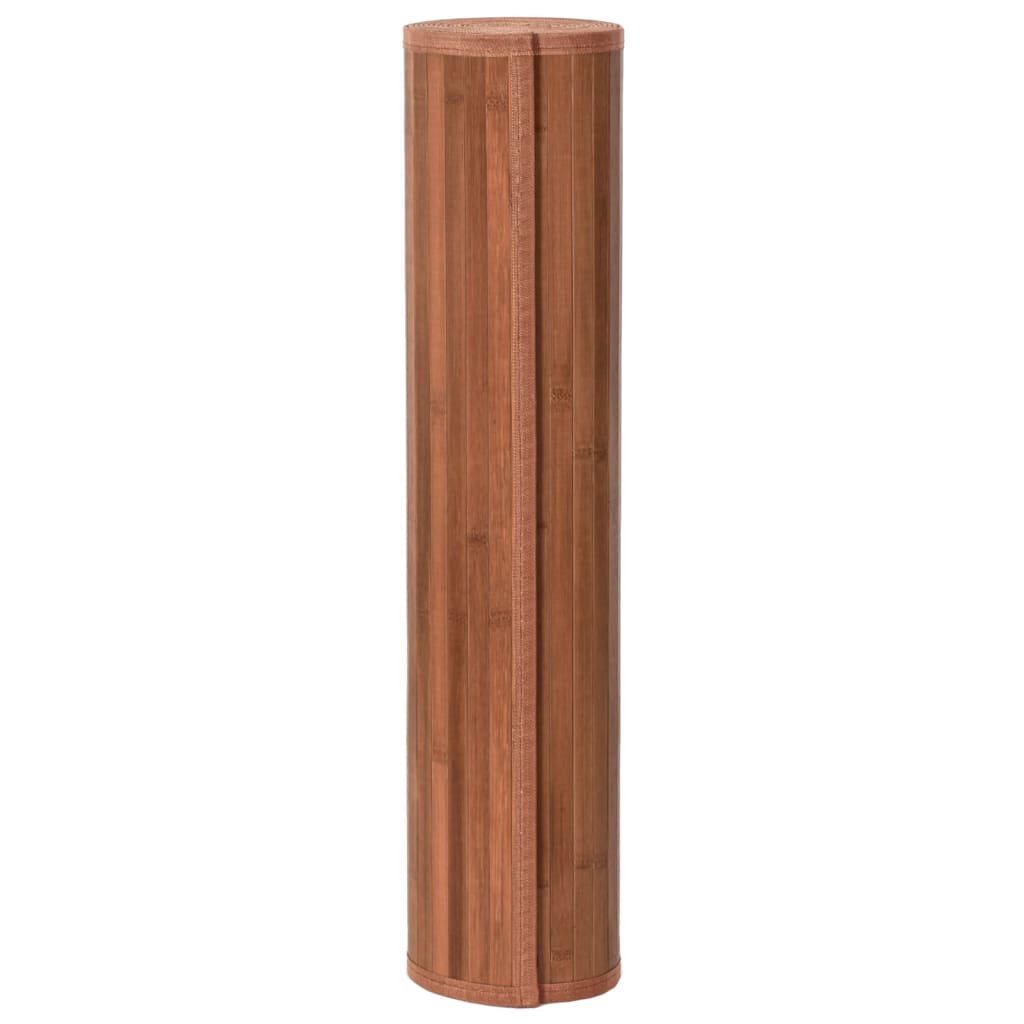 Vloerkleed rechthoekig 80x1000 cm bamboe bruin