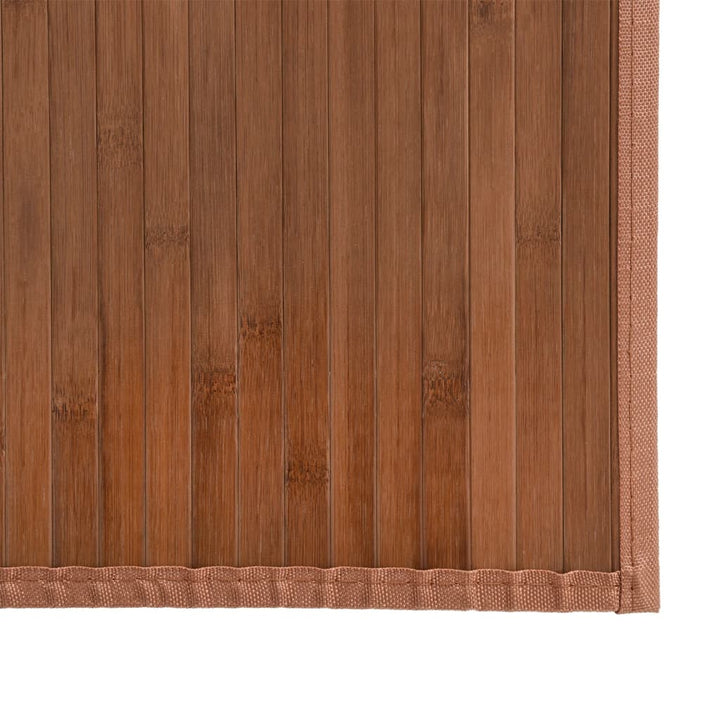 Vloerkleed rechthoekig 80x1000 cm bamboe bruin