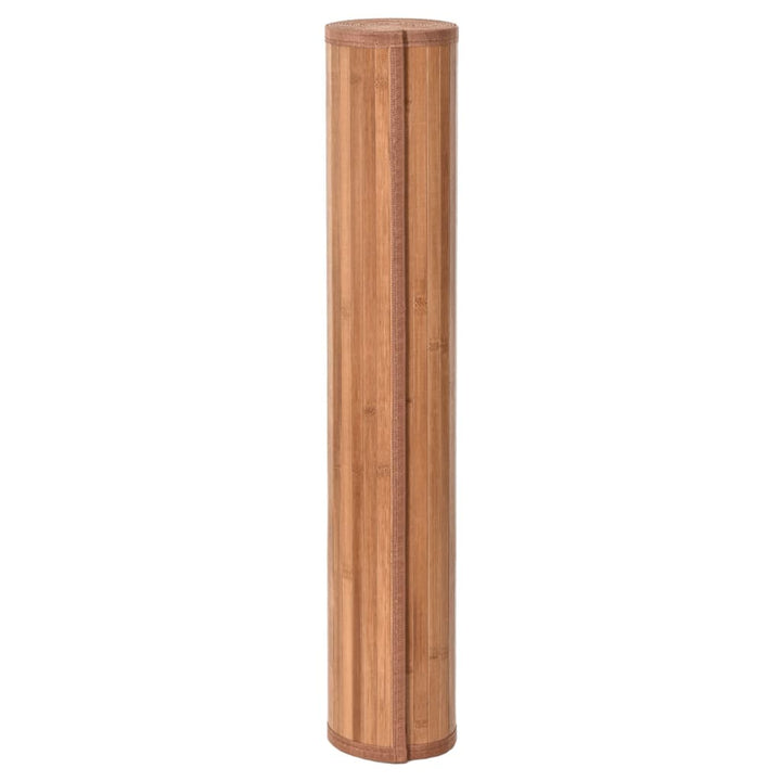 Vloerkleed vierkant 100x100 cm bamboe naturel