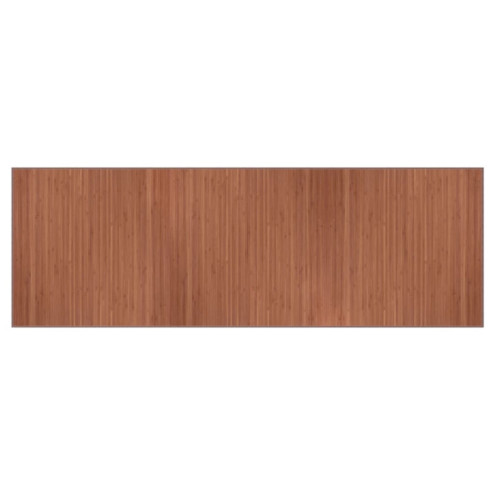 Vloerkleed rechthoekig 100x300 cm bamboe bruin