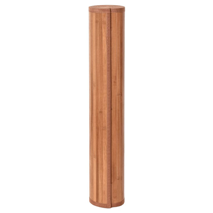 Vloerkleed rechthoekig 100x500 cm bamboe bruin