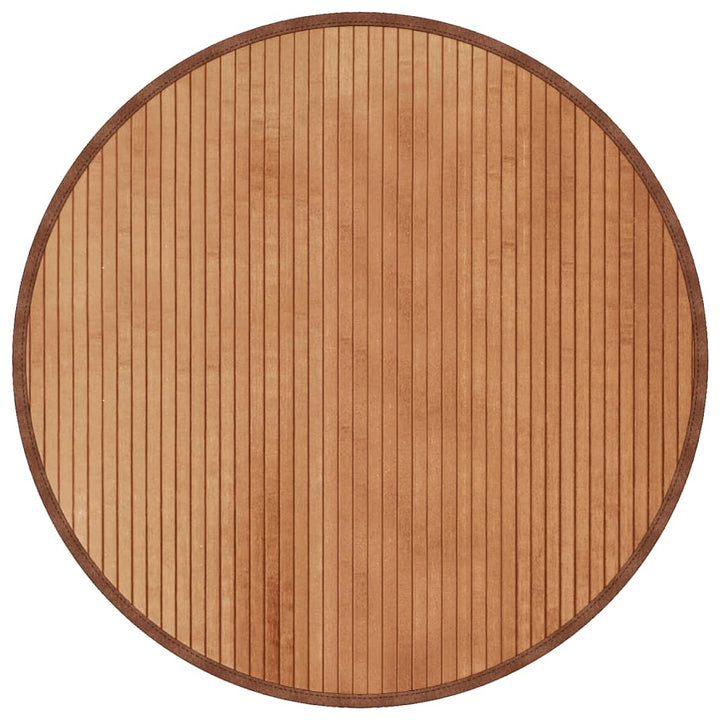 Vloerkleed rond 80 cm bamboe naturel