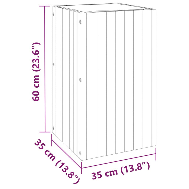 Plantenbak 35x35x60 cm massief acaciahout