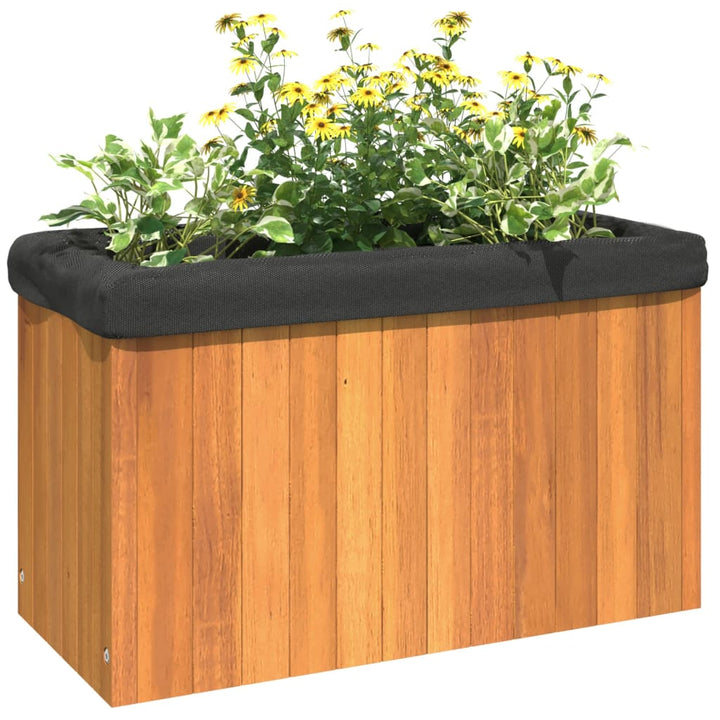 Plantenbak 59x27,5x35 cm massief acaciahout