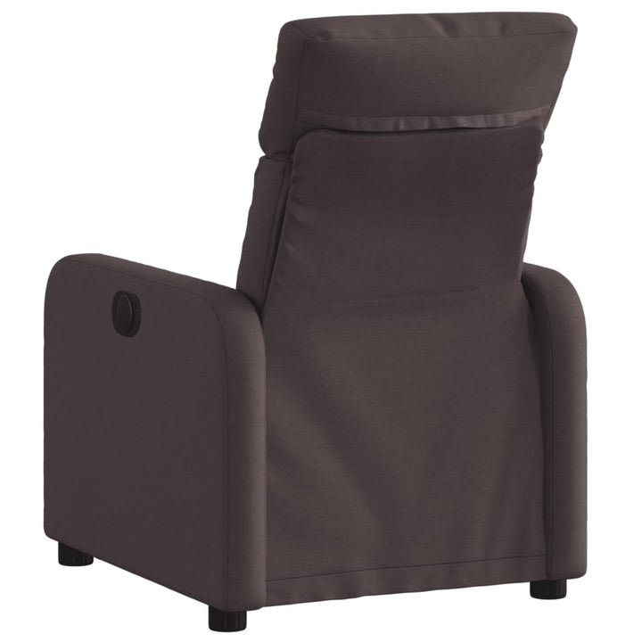 Fauteuil verstelbare stof donkerbruin