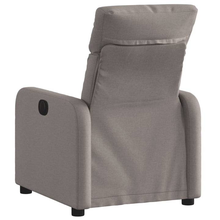 Fauteuil verstelbare stof taupe