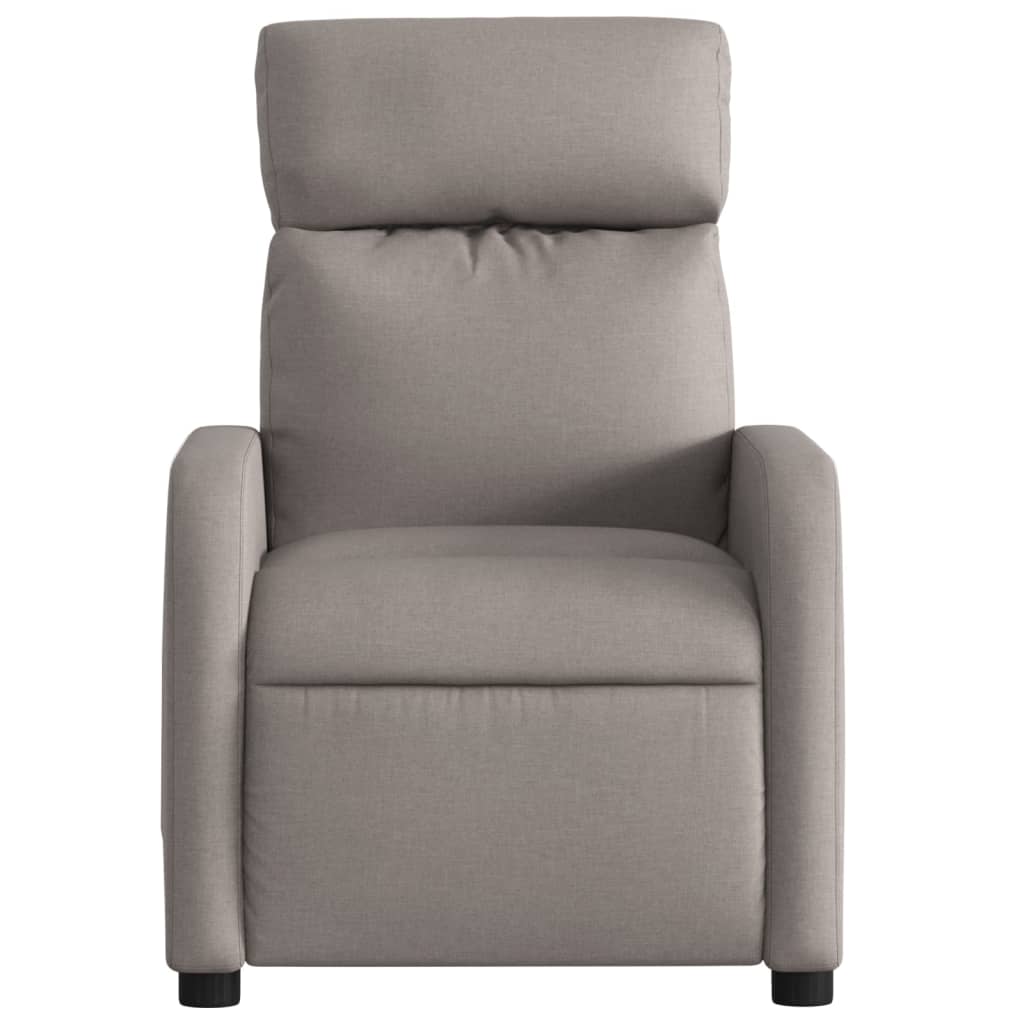 Fauteuil verstelbaar stof taupe