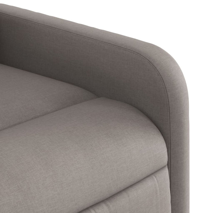 Fauteuil verstelbaar stof taupe