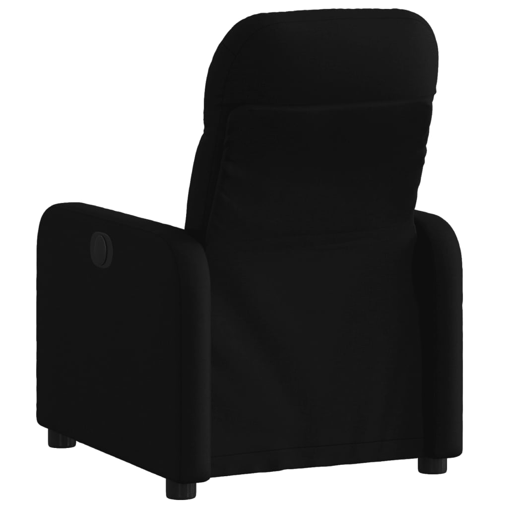 Fauteuil verstelbare stof zwart