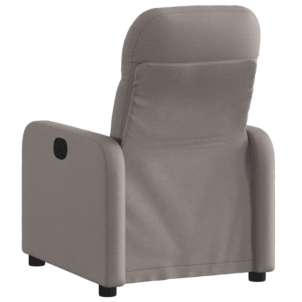 Fauteuil verstelbaar stof taupe