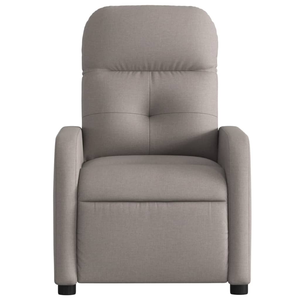 Fauteuil verstelbare stof taupe