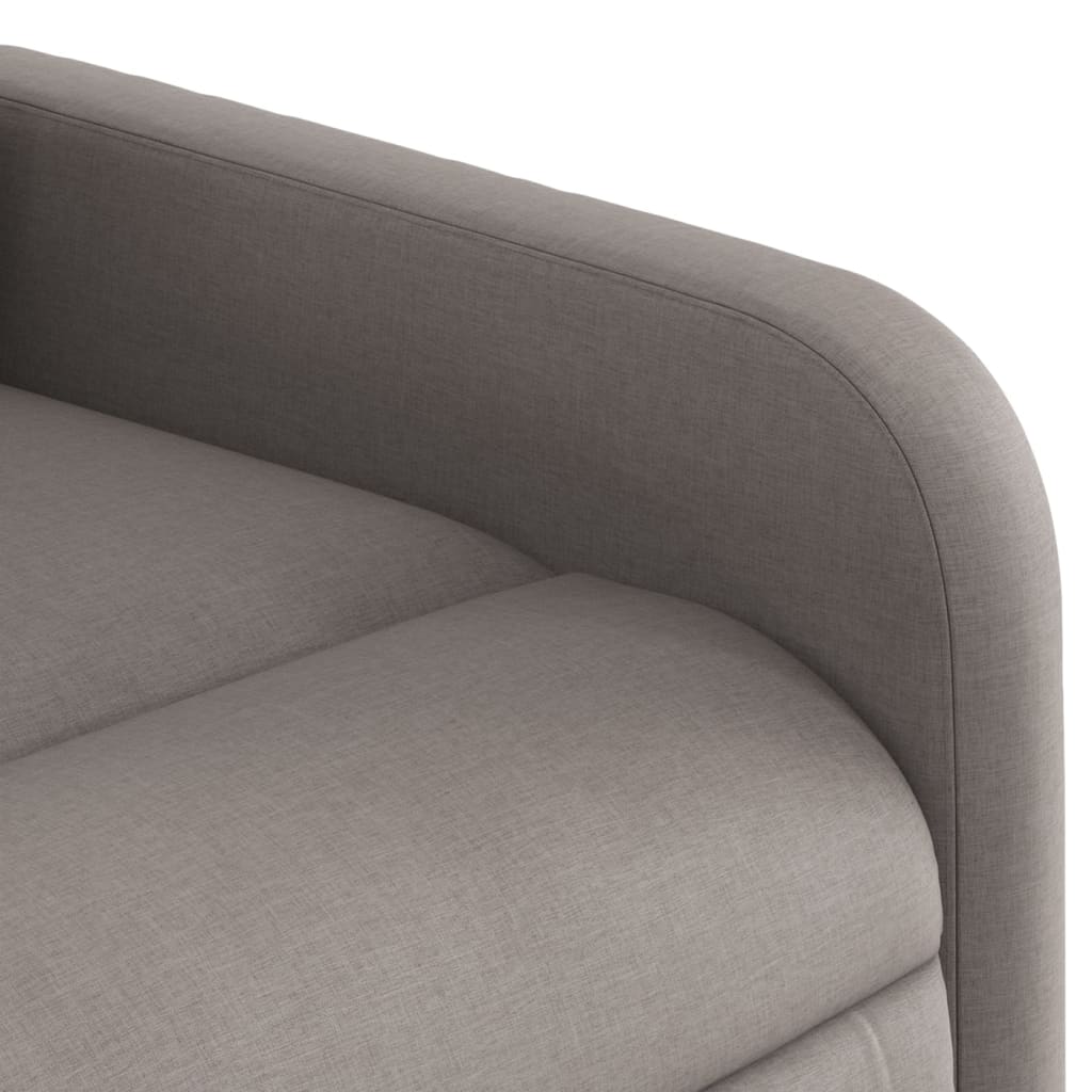 Fauteuil verstelbare stof taupe