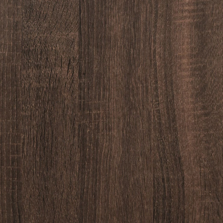 Wastafelkast 80x30x60 cm bewerkt hout bruin eikenkleurig