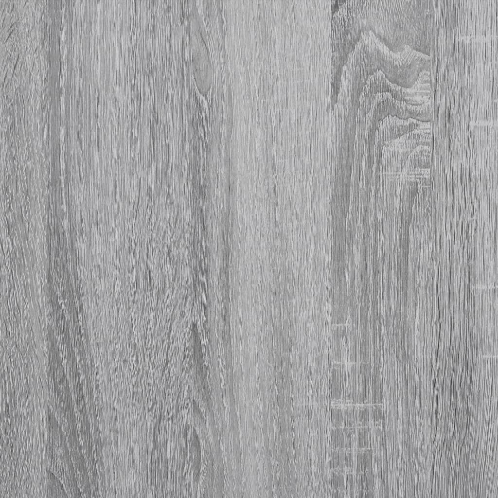 Wastafelkast 80x33x60 cm bewerkt hout grijs sonoma eikenkleurig