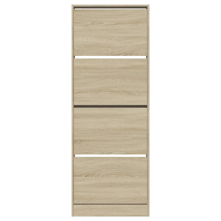 Schoenenkast 60x21x163,5 cm bewerkt hout sonoma eikenkleurig