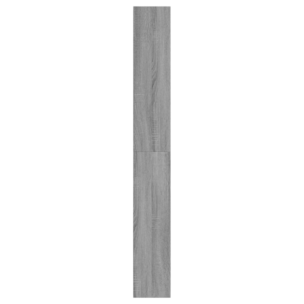 Schoenenkast 60x21x163,5 cm bewerkt hout grijs sonoma eiken