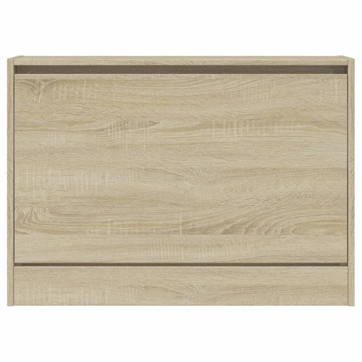 Schoenenkast 80x21x57 cm bewerkt hout sonoma eikenkleurig