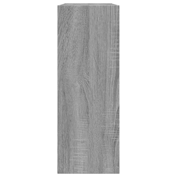 Schoenenkast 80x21x57 cm bewerkt hout grijs sonoma eikenkleur